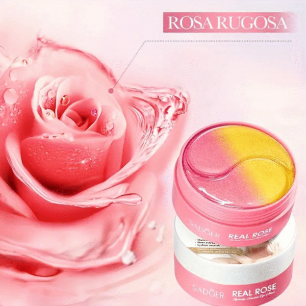 Collagen Eye Mask – Blueberry, Rose, Avocado, Pomegranate | Anti-Aging, Hydrating & Brightening Gel Patches - Image 2