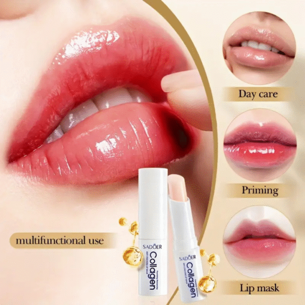 SADOER Collagen Lip Balm – 2.7g | Hydrating, Anti-Aging & Moisturizing Care - Image 3