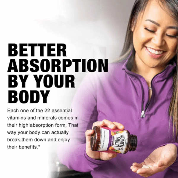 Women's Daily Multivitamin – 22 Essential Nutrients for Health & Vitality - Image 3