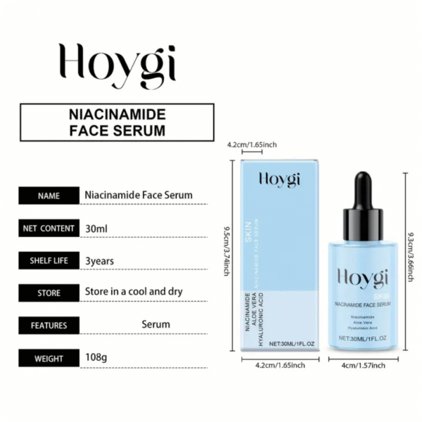 Niacinamide Face Serum – Hydrating & Firming (30mL) - Image 3