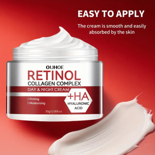 Retinol Moisturizing Cream (90g each) with Hyaluronic Acid, Collagen & Glycerin – Hydrating Face Cream for All Skin Types - Image 4