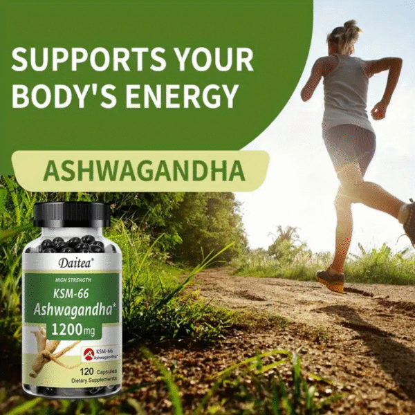KSM-66® Ashwagandha – 1200mg Stress & Mood Support – 120 Capsules - Image 5