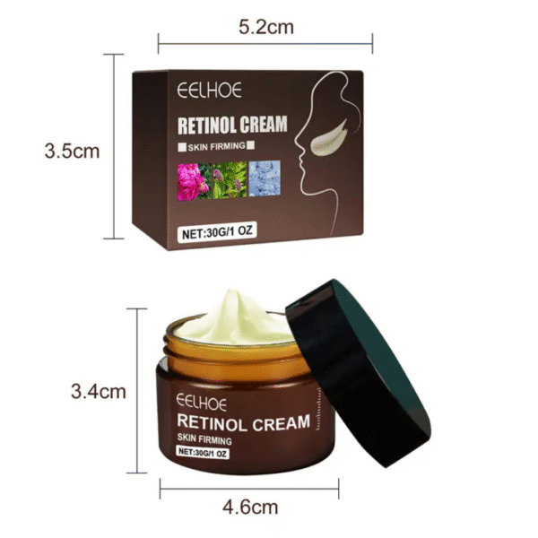 Retinol + Vitamin C Facial Firming Cream – 24 Hour Moisturizer with Sodium Hyaluronate – 30 g Each – Day & Night - Image 5