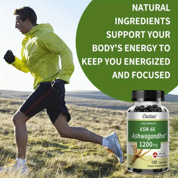 KSM-66® Ashwagandha – 1200mg Stress & Mood Support – 120 Capsules - Image 6
