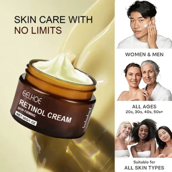Retinol + Vitamin C Facial Firming Cream – 24 Hour Moisturizer with Sodium Hyaluronate – 30 g Each – Day & Night - Image 6