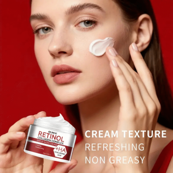 Retinol Moisturizing Cream (90g each) with Hyaluronic Acid, Collagen & Glycerin – Hydrating Face Cream for All Skin Types - Image 6