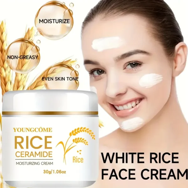 Rice Ceramide Moisturizing Cream – Deep Hydration & Skin Barrier Repair - Image 3