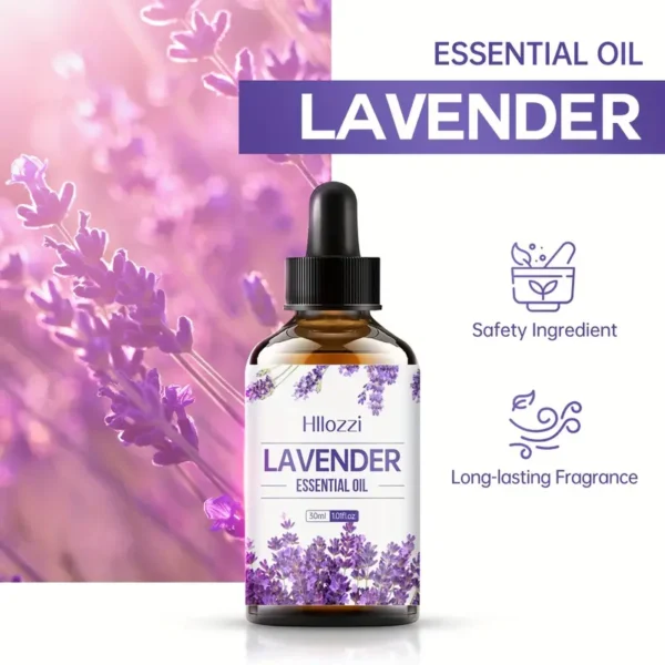 Lavender Essential Oil for Sleep – 100% Pure & Natural Aromatherapy Oil, Relaxation & Stress Relief, 30ml / 1oz – Hllozzi - Image 7